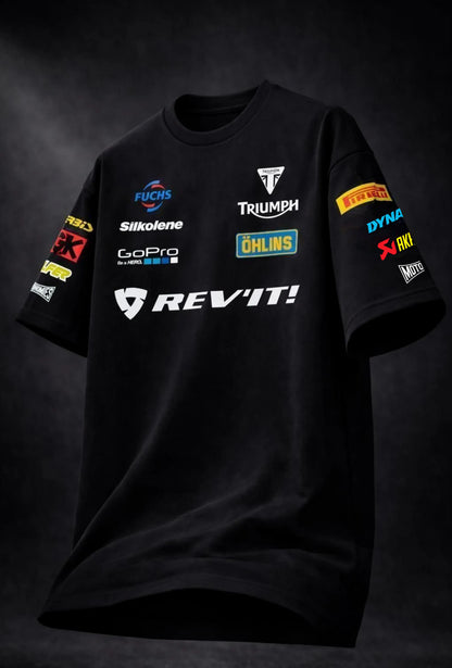 Triumph Racing Oversized T-Shirt India — Biker Streetwear – Motohomies