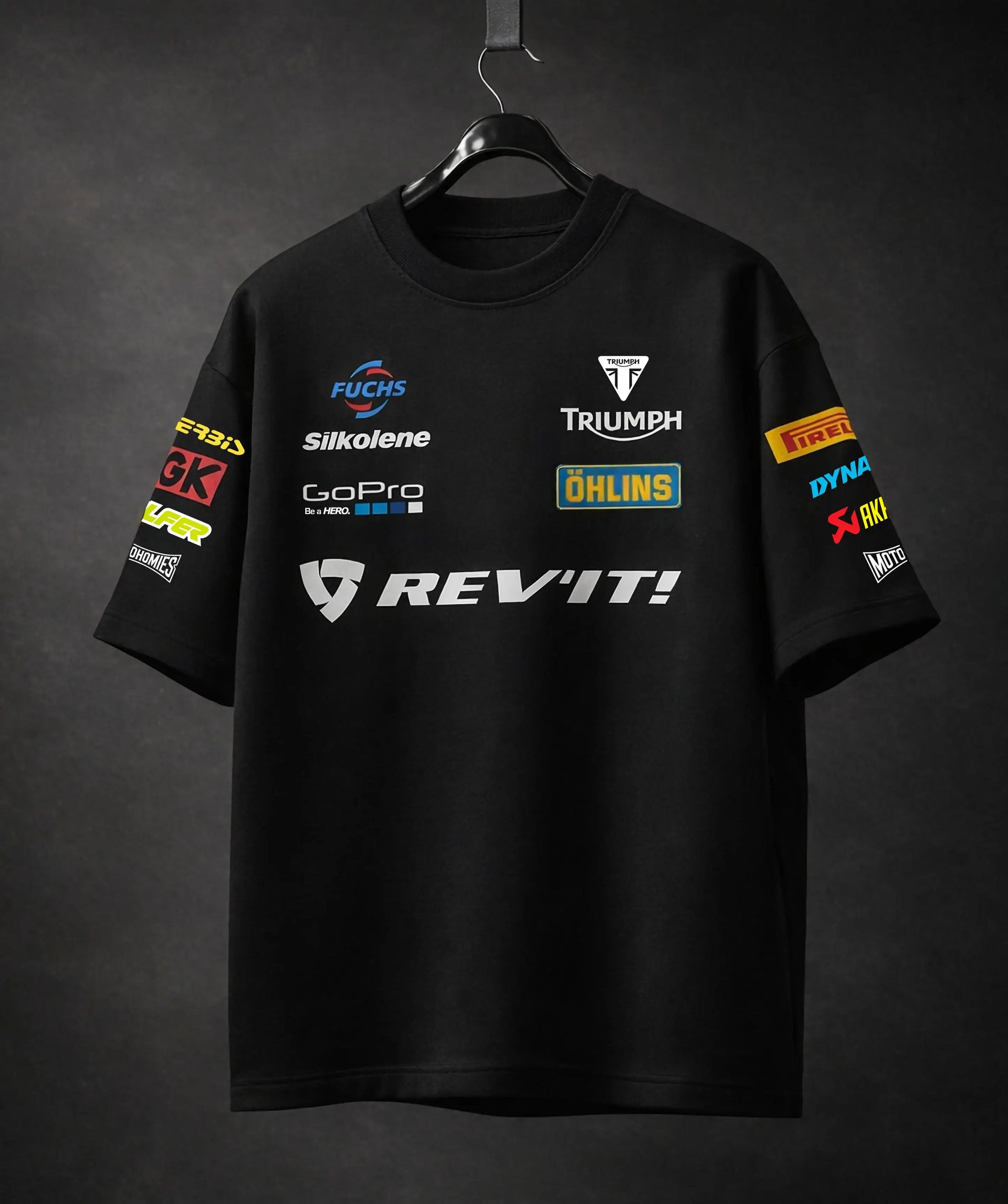 Triumph Racing Oversized T-Shirt India — Biker Streetwear – Motohomies