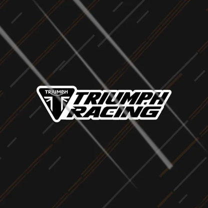 Triumph Racing badge sticker 3 inch in matte vinyl for motorcycle fuel tank