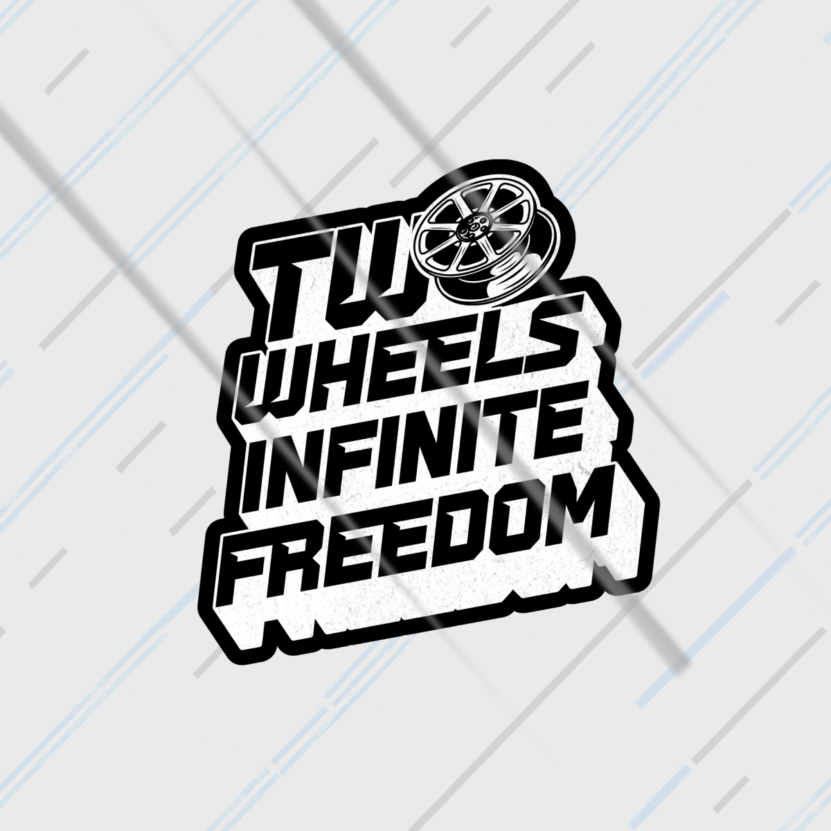 Two Wheels Infinite Freedom | Sticker