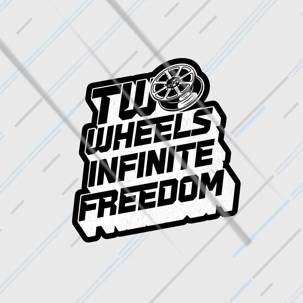 Two Wheels Infinite Freedom | Sticker – Motohomies