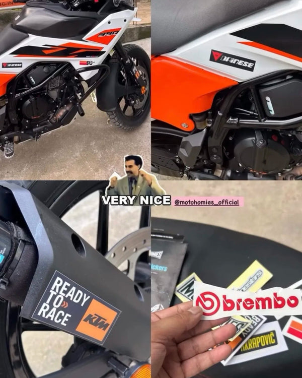 Rohan Sarkar with Motohomies gear