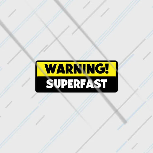 Warning Superfast reflective sticker 3 inch glowing under headlights at night