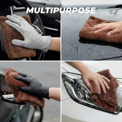 550 GSM Coral Fleece Microfiber Cleaning Cloth for Bike & Car